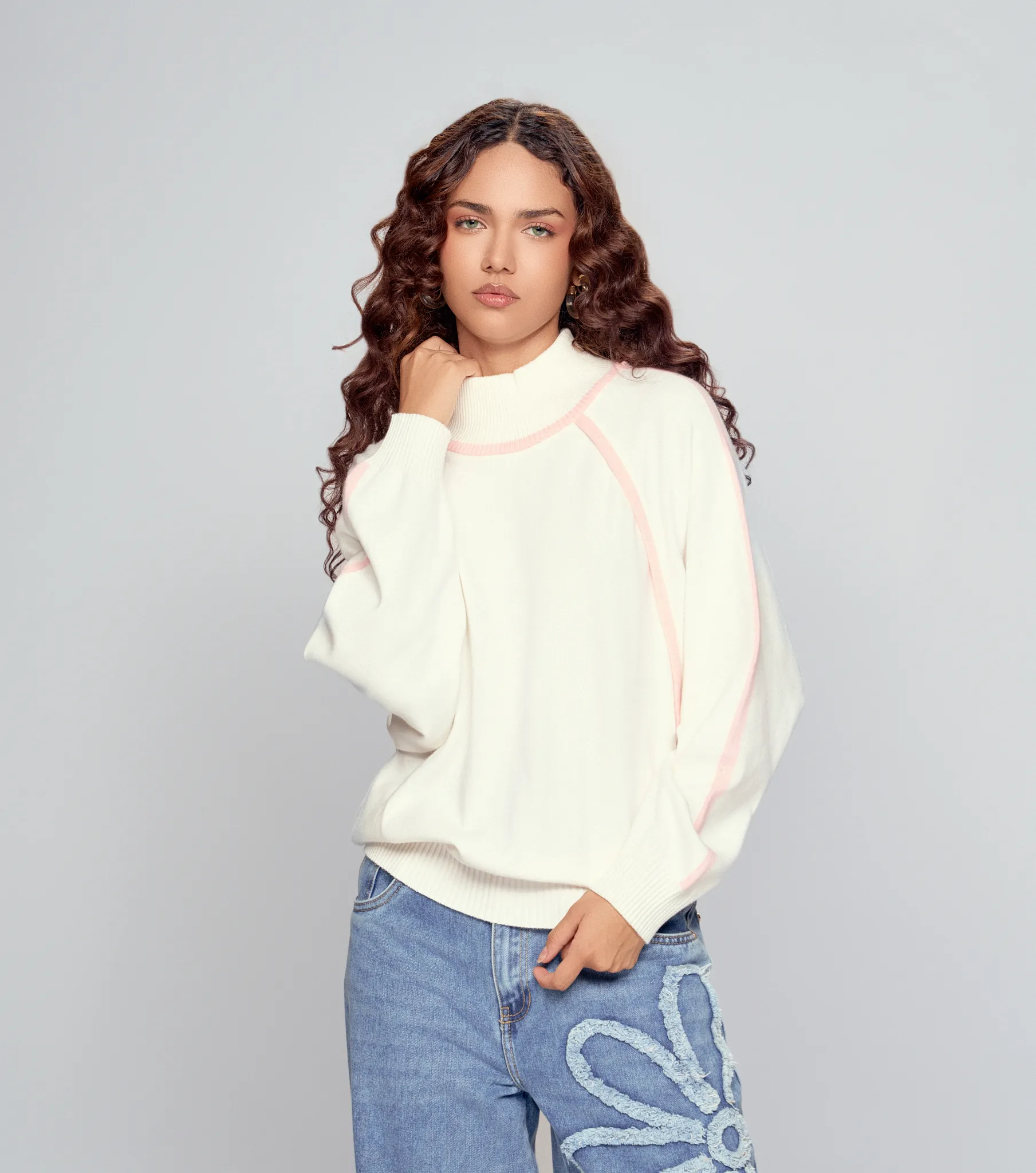 Amanda Buzo Con Sesgos En Contraste Derek Lovely 835471 BL