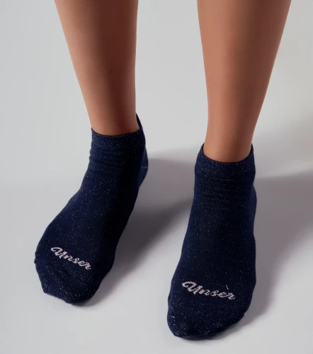 Andrea Tripack Medias Tobillera Unicolor Con Texto UnserCU