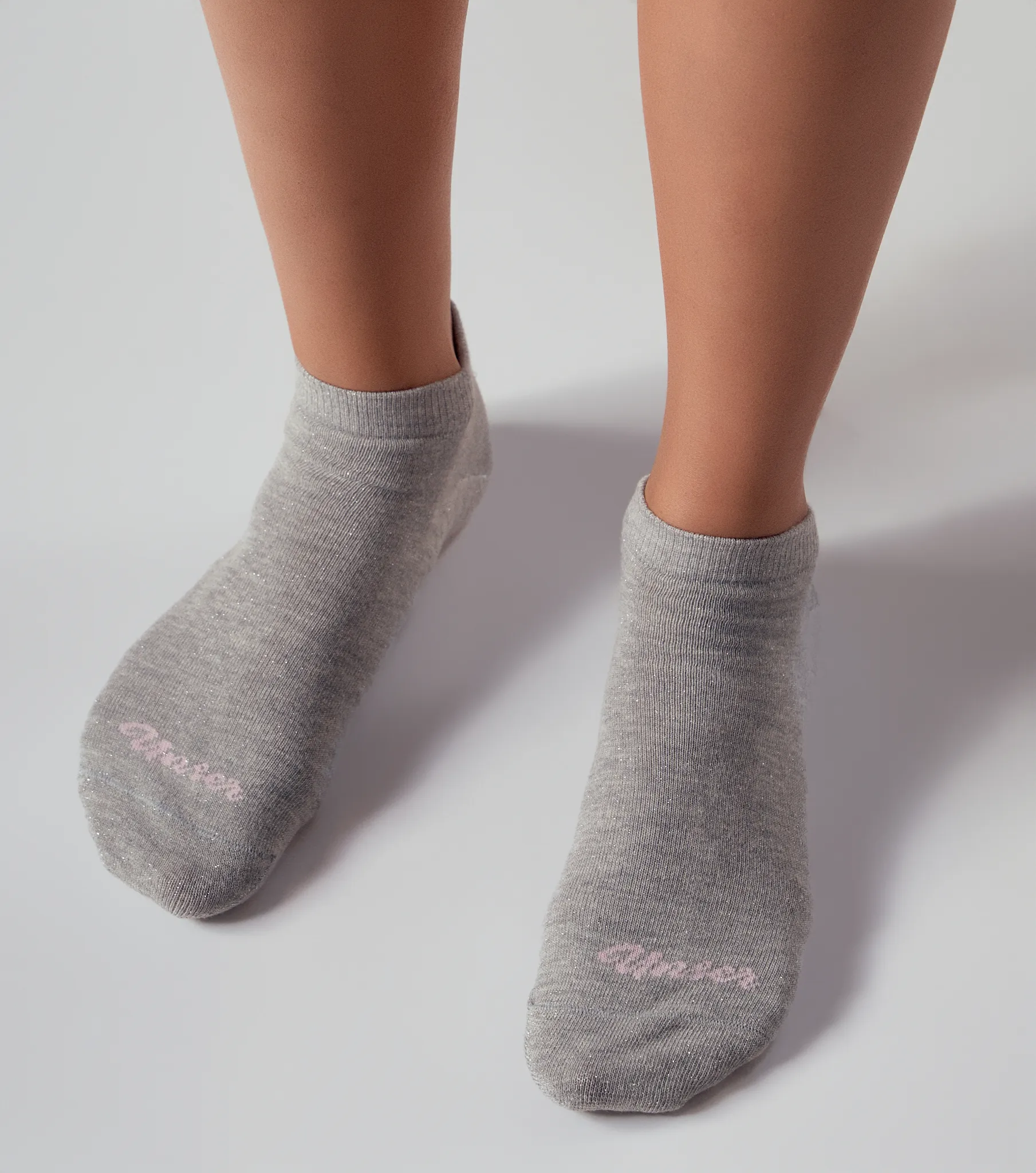 Andrea Tripack Medias Tobillera Unicolor Con Texto Unser 835028 CU