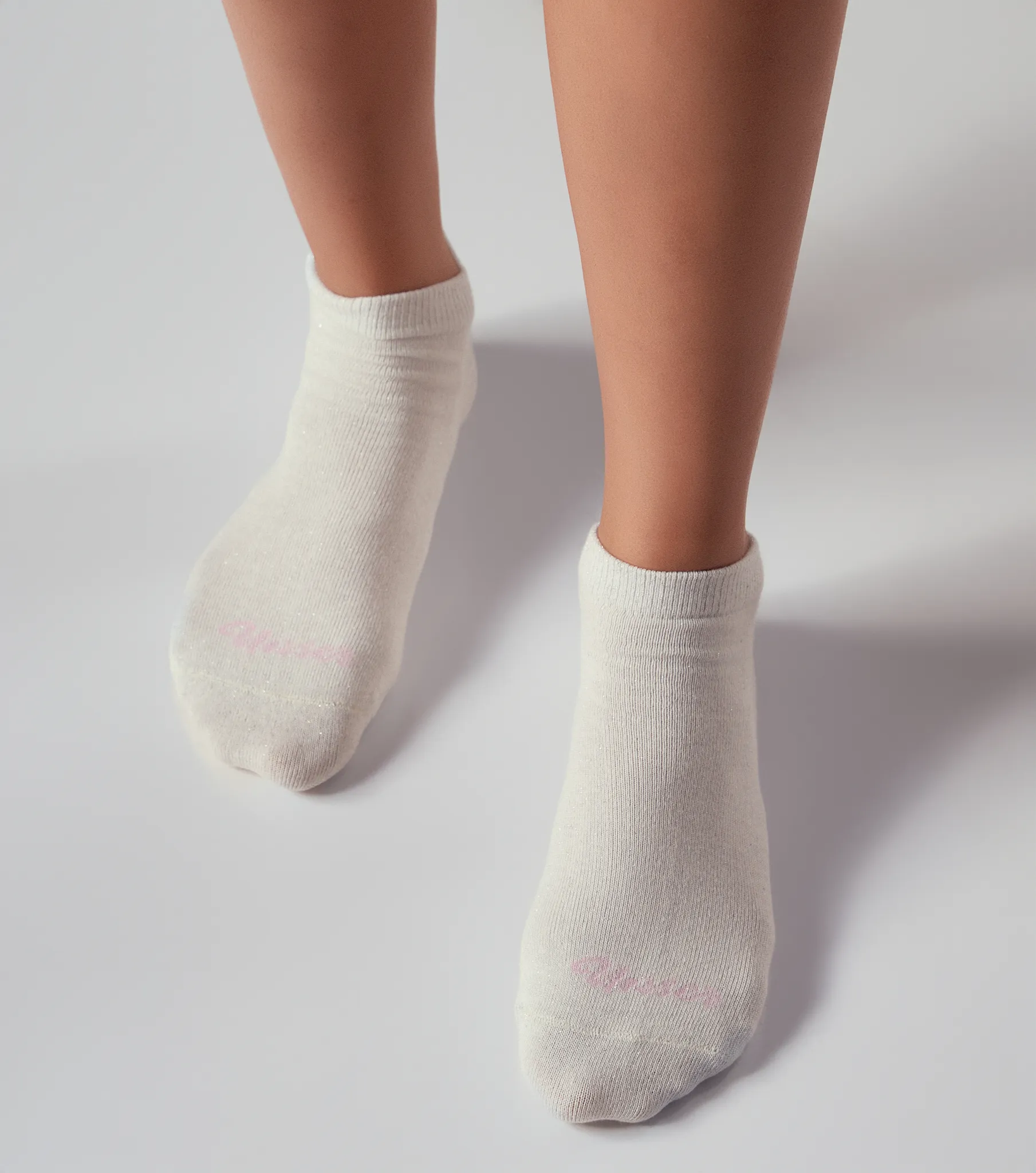 Andrea Tripack Medias Tobillera Unicolor Con Texto Unser 835028 CU