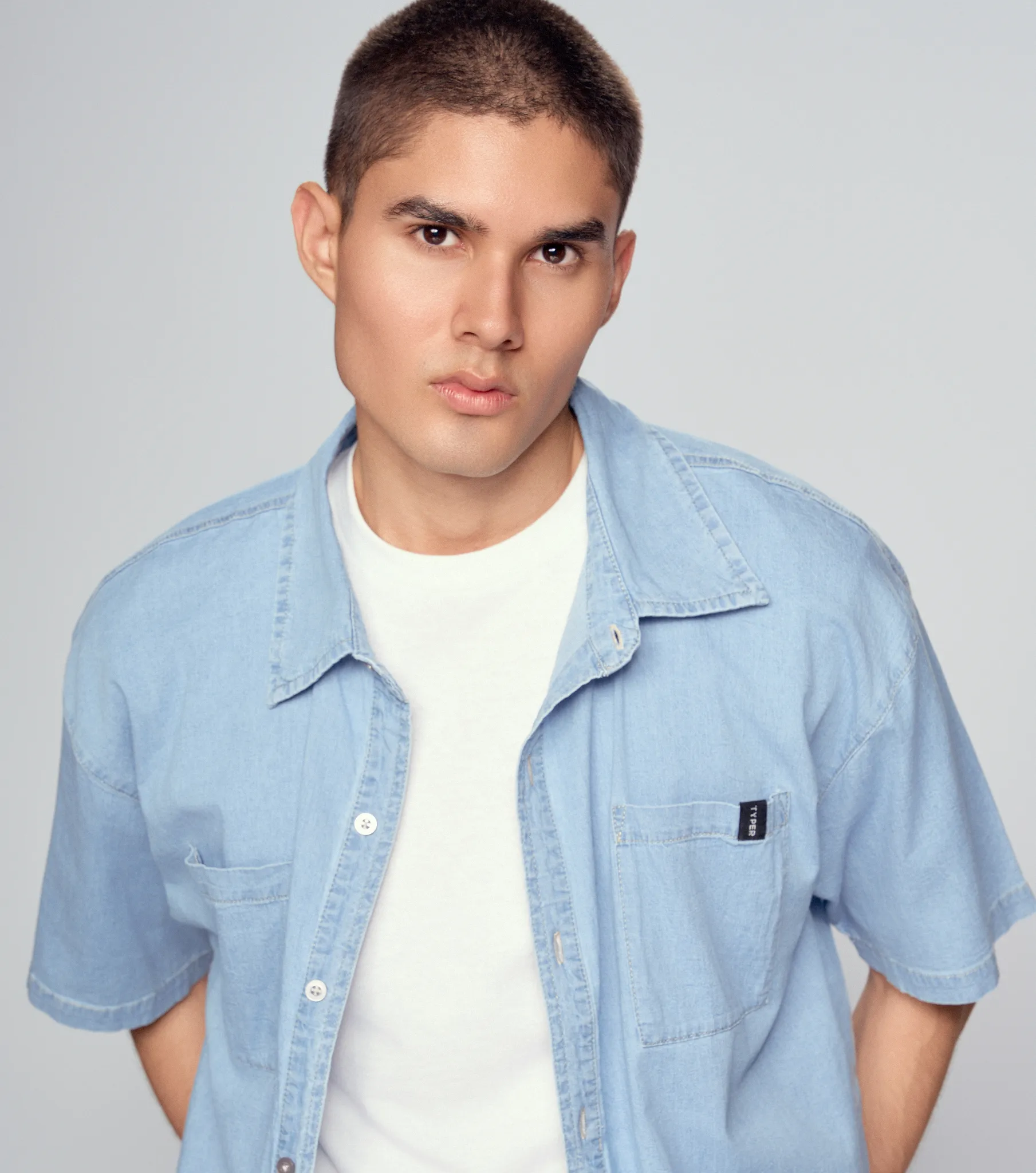Austin Camisera Boxy En Chambray Typer 834504 
