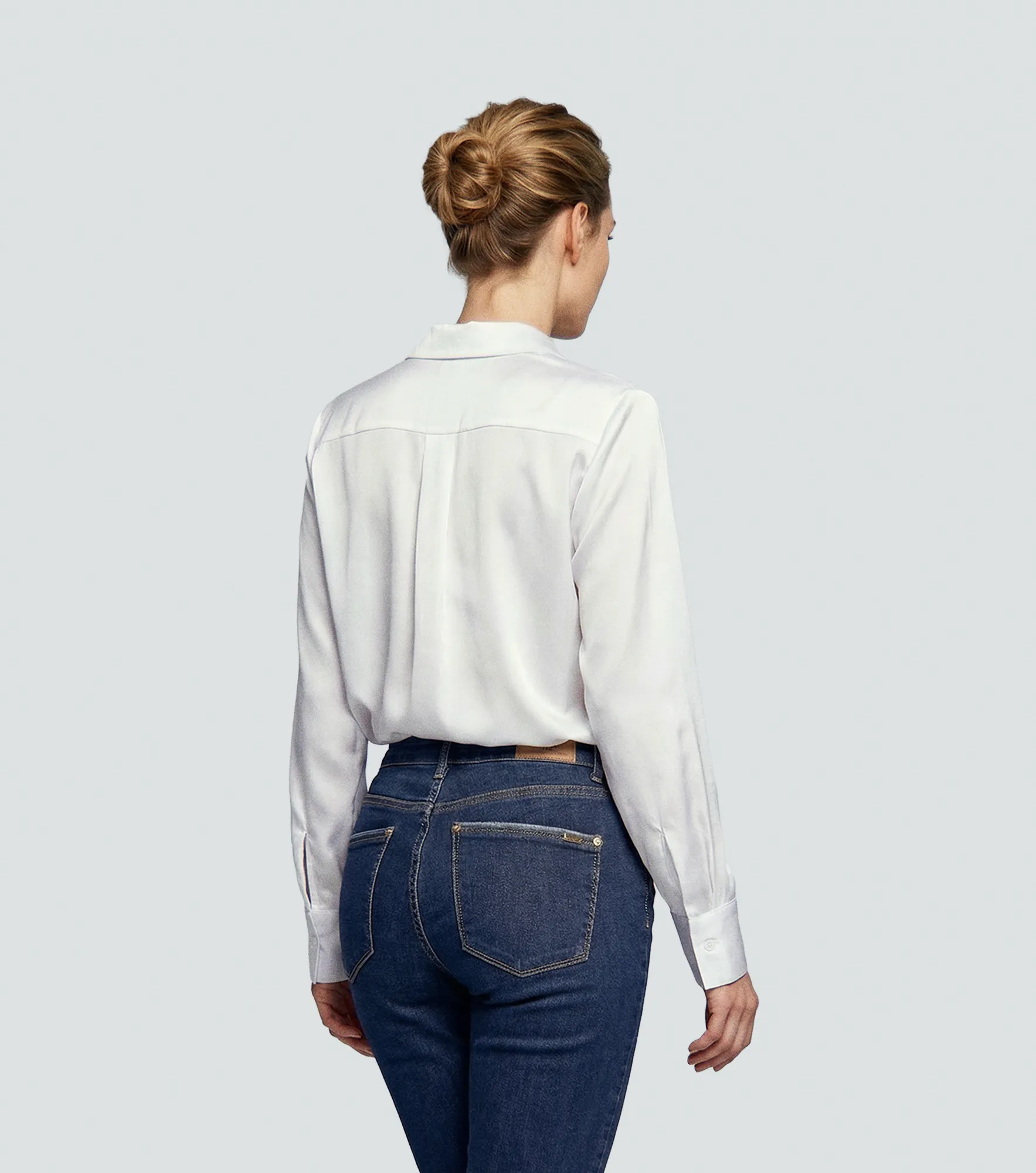 Blusa De Mujer Camisera Manga Larga Unicolor Derek 834199 AR