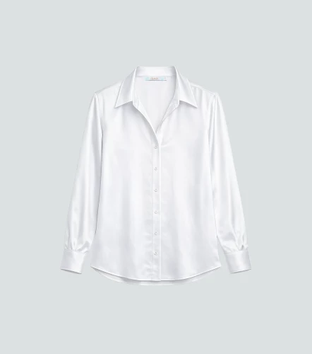 Blusa De Mujer Camisera Manga Larga Unicolor DerekBL