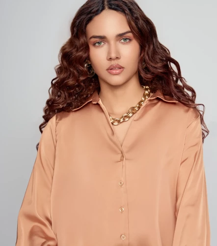 Blusa De Mujer Camisera Manga Larga Unicolor DerekKM