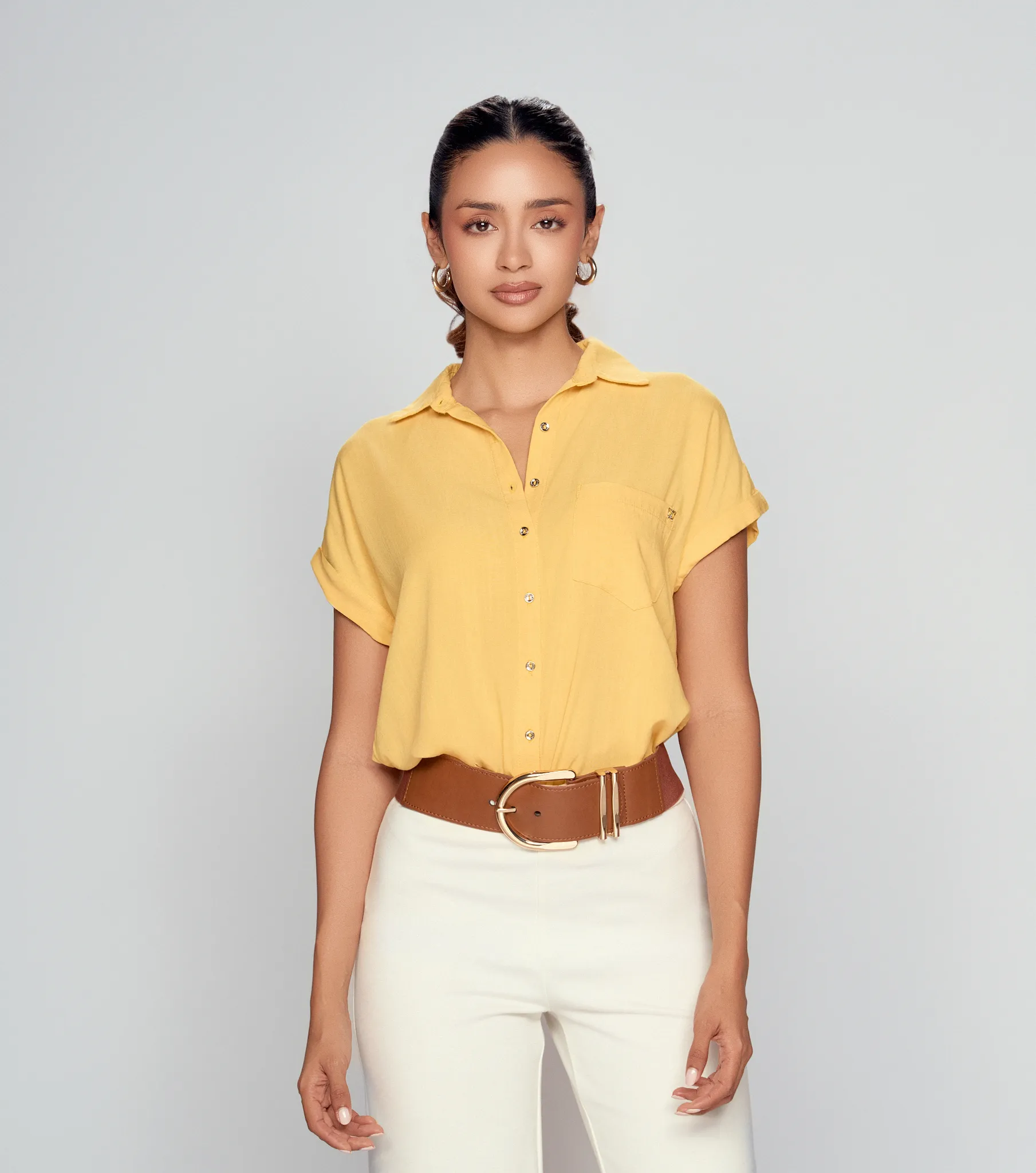 Blusa para mujer camisera unicolor victoria derek 832429