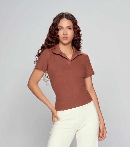 Blusa Polo Tejido Para Mujer Julia DerekCF