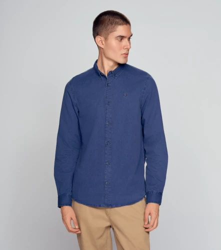 Camisa Ml Slim Indigo AmericaninoAZ