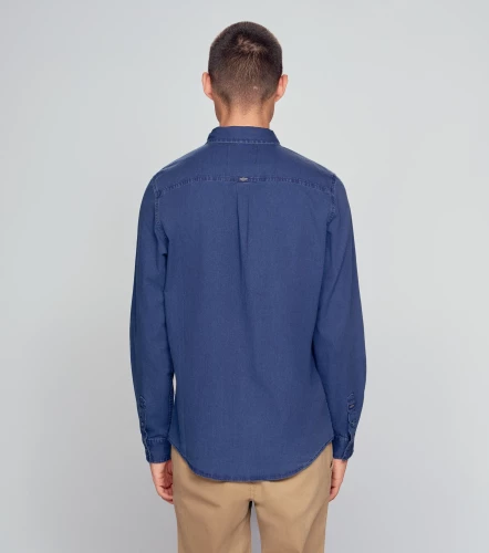 Camisa Ml Slim Indigo AmericaninoAZ