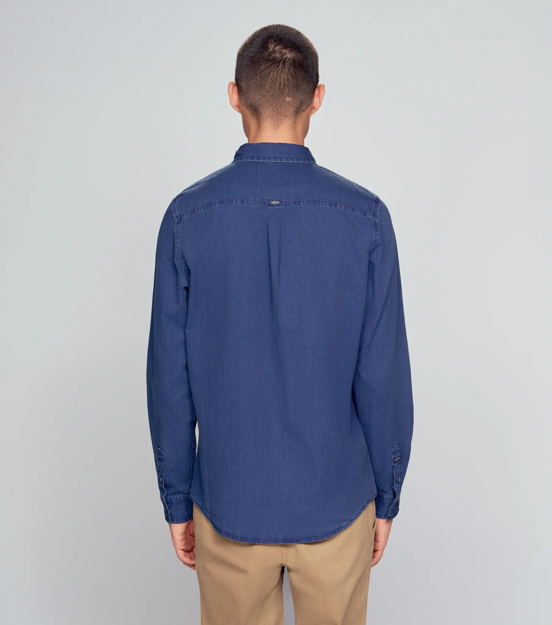 Camisa Ml Slim Indigo Americanino 120695 AZ