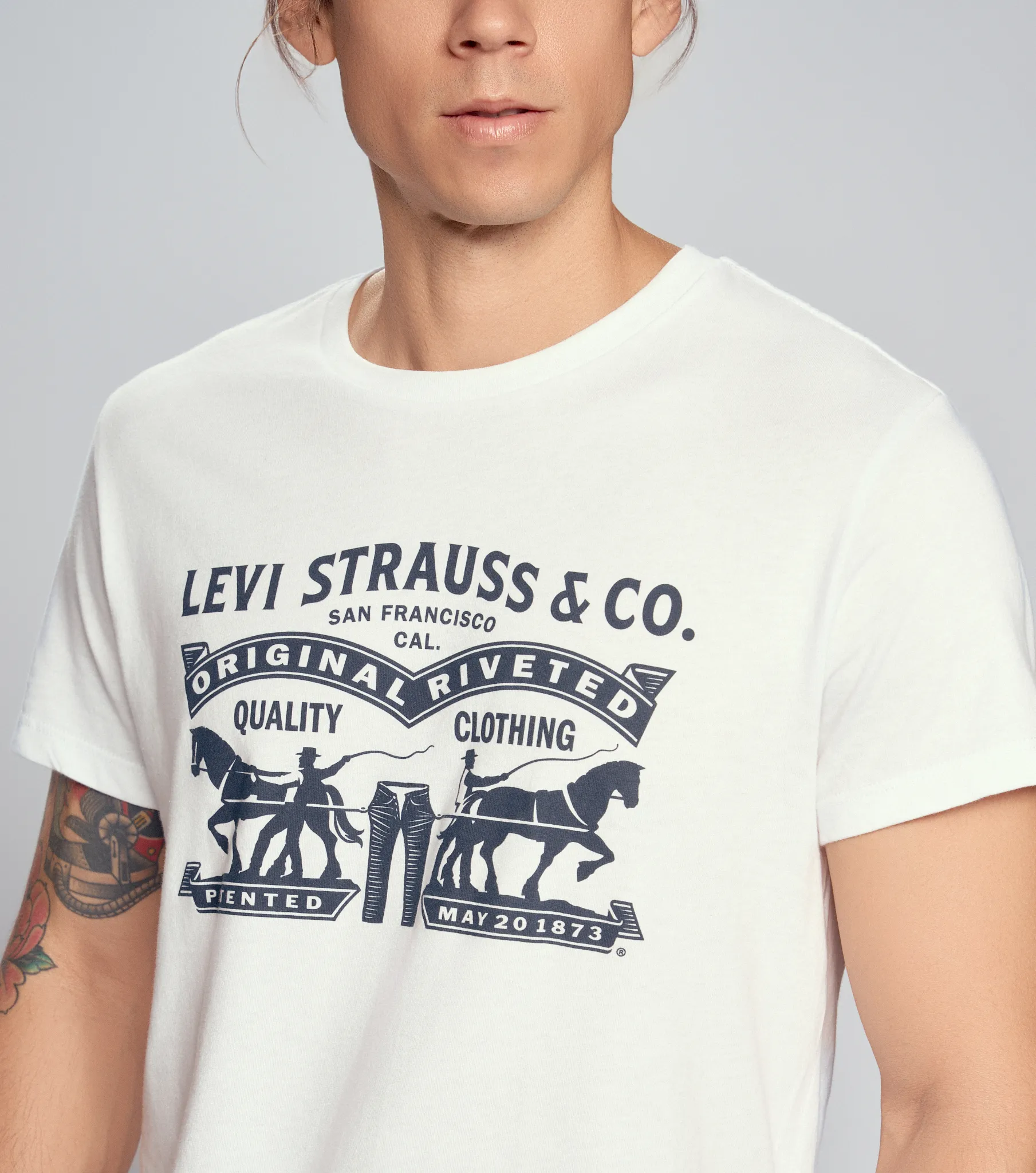 Levis Originales Playera Levis Blanca Marca Levis Originales