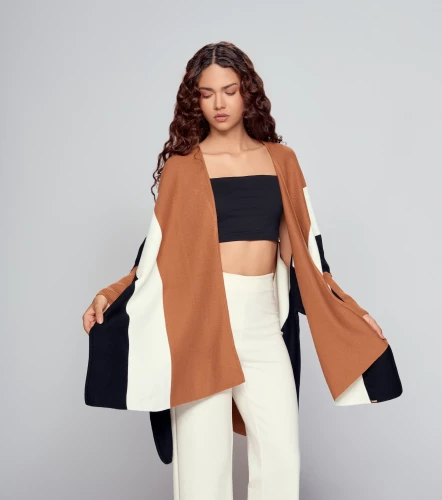 Cardigan Para Mujer Combinado En Bloques Anahi DerekCF