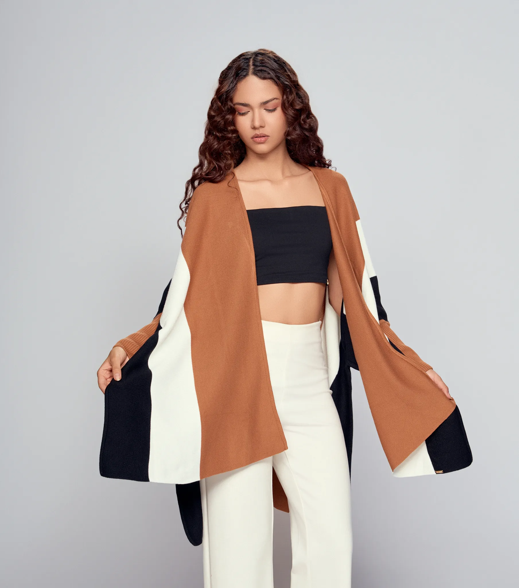 Cardigan Para Mujer Combinado En Bloques Anahi Derek 834740 CF