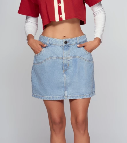 Charlotte Falda Corta Con Corte TyperAZ