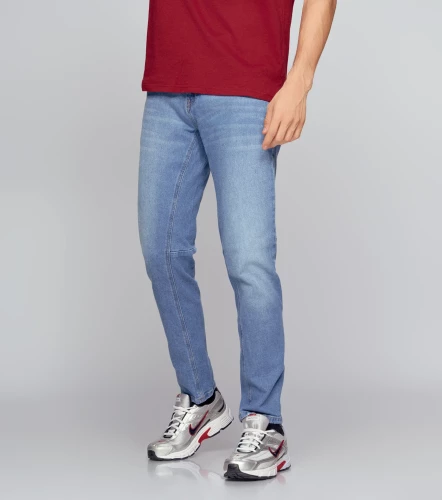 Couple David Tono Azul Claro Con Desgastes Y Cremallera UnserAZ