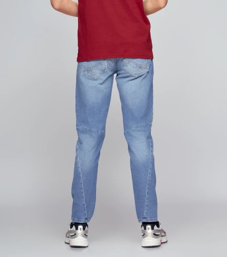 Couple David Tono Azul Claro Con Desgastes Y Cremallera UnserAZ