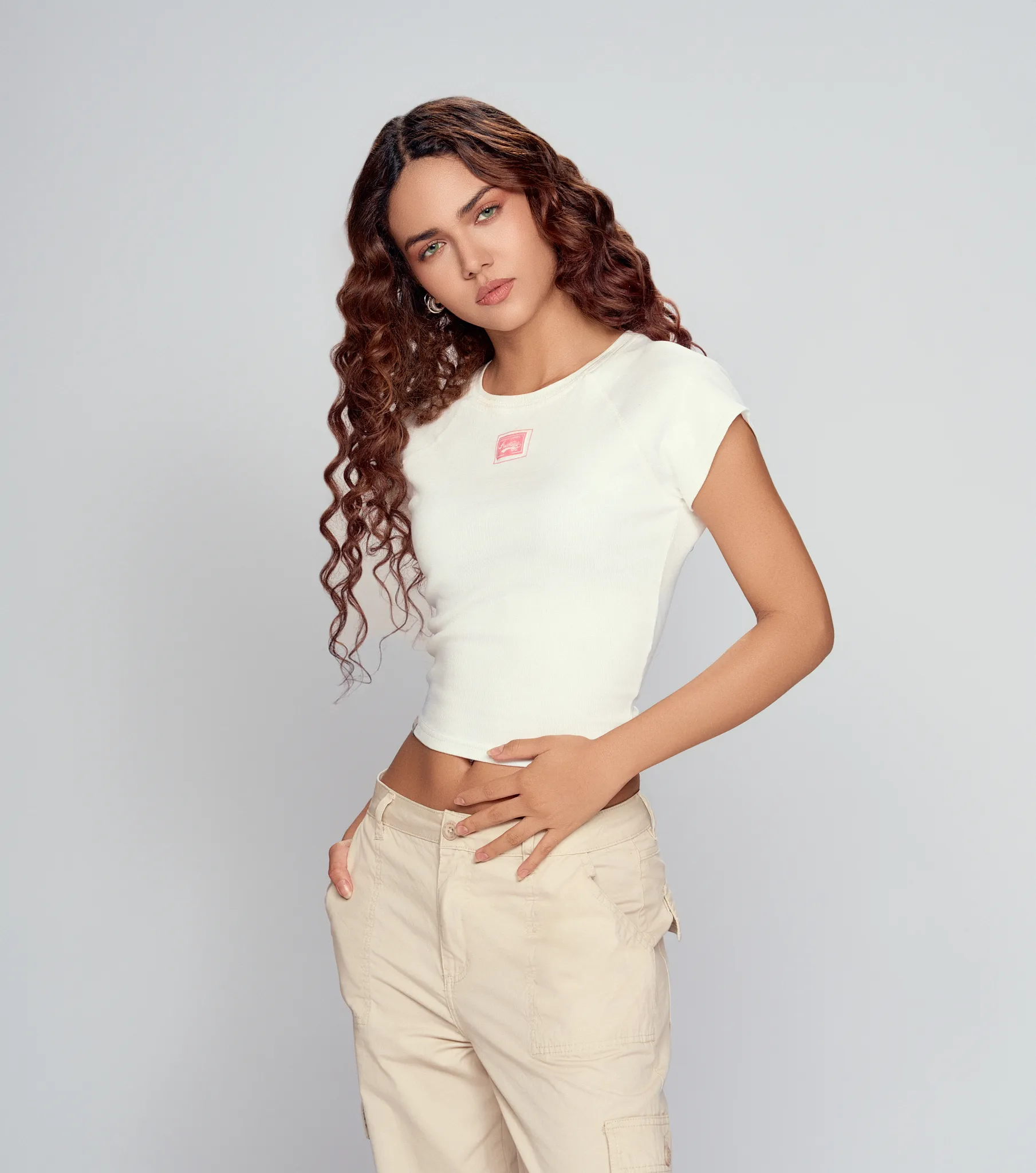 Fernanda Blusa Cuello Redondo Con Manga Rangla UnserAR