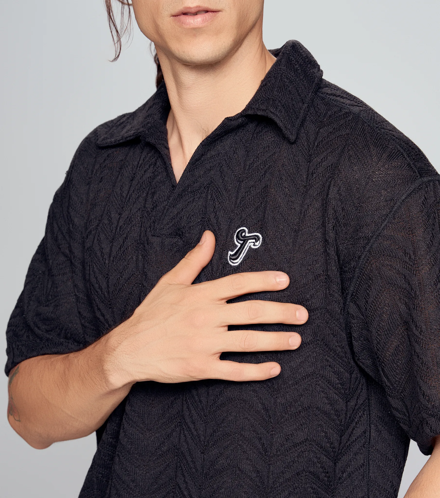 Justin Polo Comfort Con Costuras En Contraste Typer 835289 