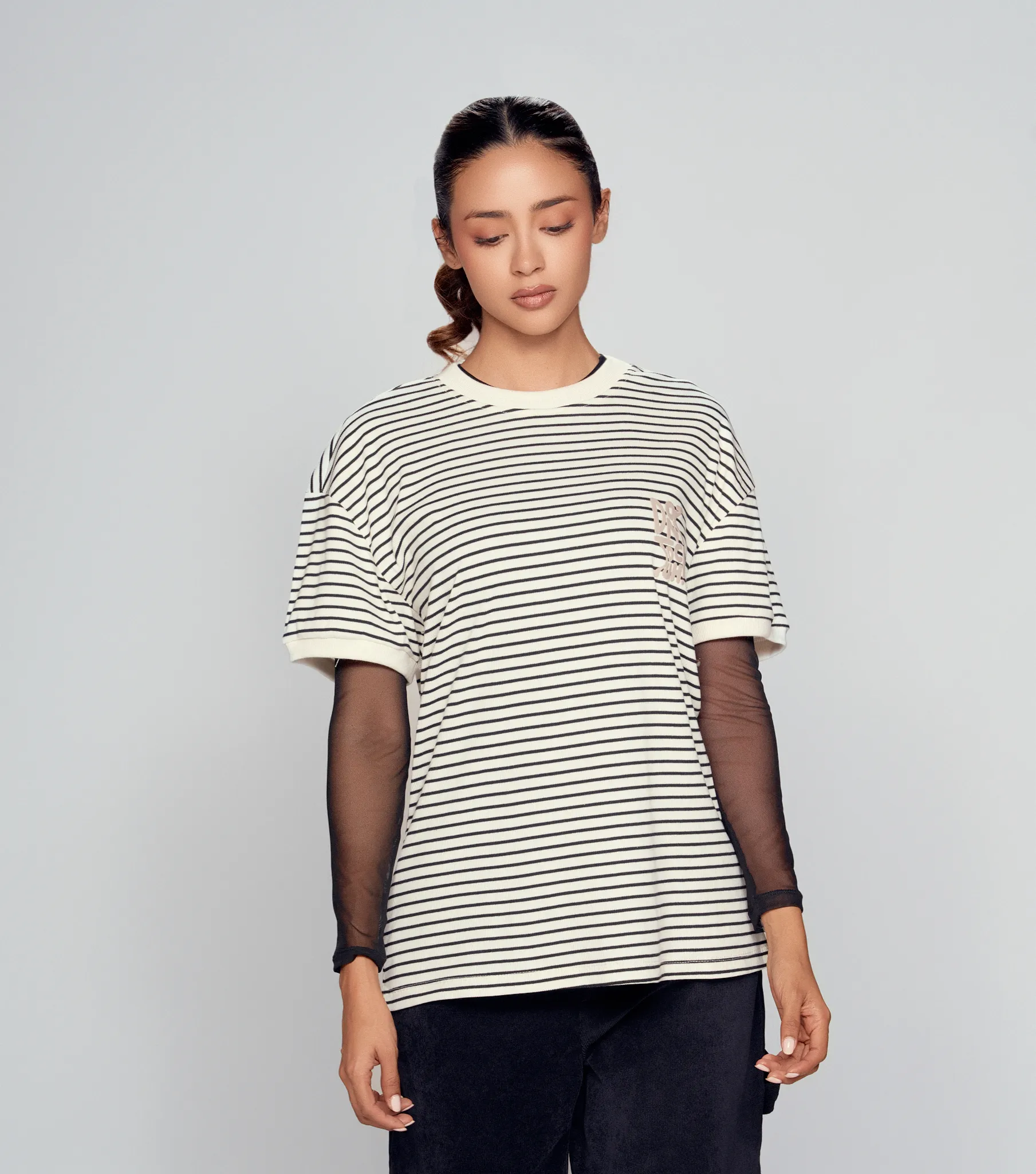 Lauren T Shirt Rayas Estampado Typer 835269 
