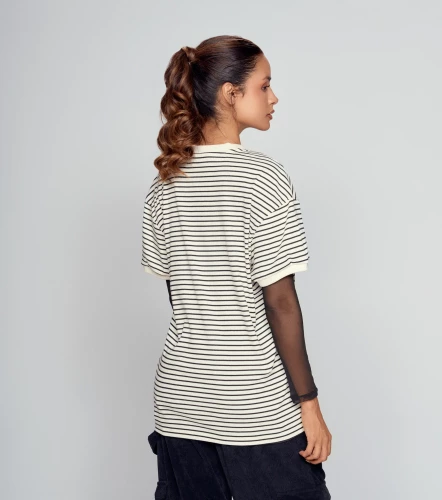 Lauren T Shirt Rayas Estampado TyperBH