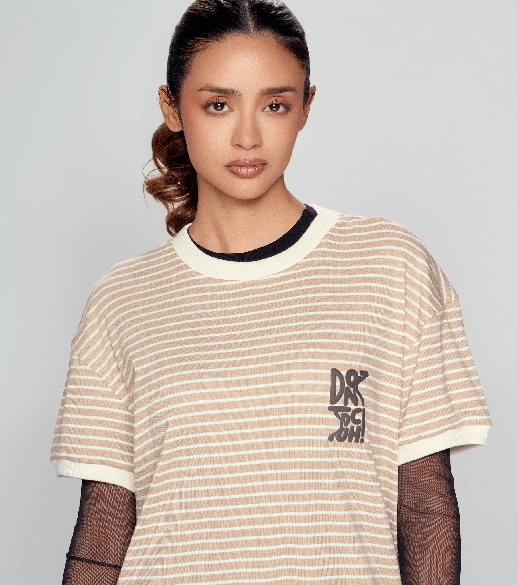 Lauren T Shirt Rayas Estampado Typer 835269 BH