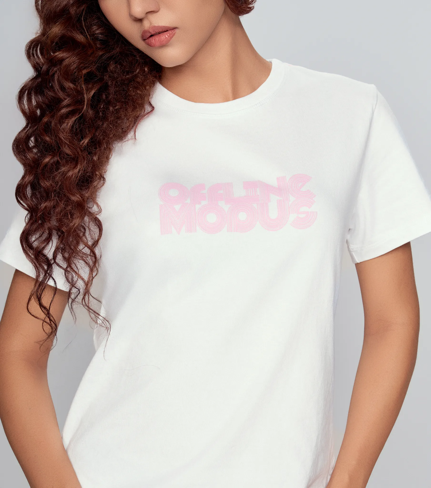 Lorain Blusa T Shirt Cuello Redondo Con Telovi Y Estampado Unser 832652 AV