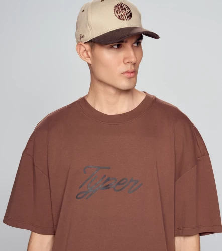 Lorenzo T Shirt Oversized Estampada TyperCF