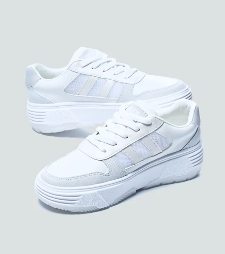 Marce Tenis Unicolor Con Suelta Alta Con Malla En Costado UnserBL