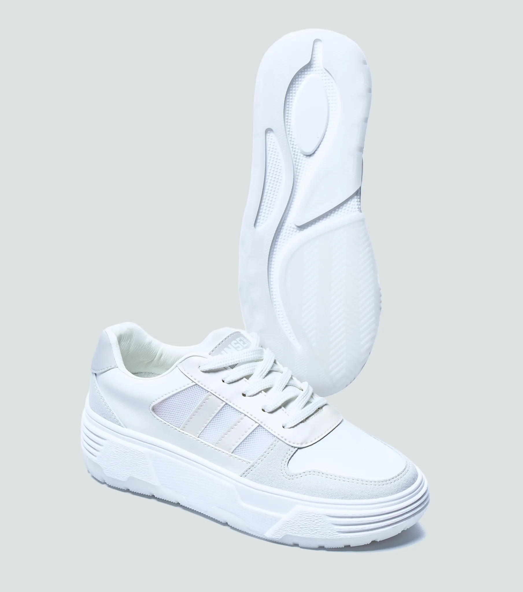 Marce Tenis Unicolor Con Suelta Alta Con Malla En Costado Unser 836582 