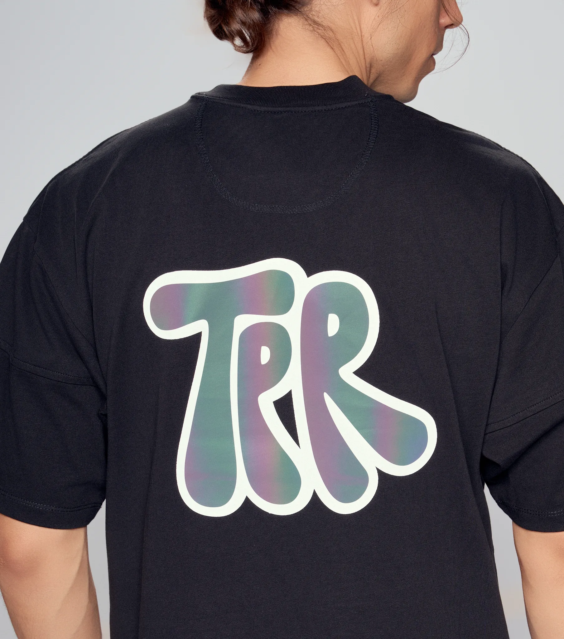 Marcelo T Shirt Oversize Estampada Typer 835281 BL