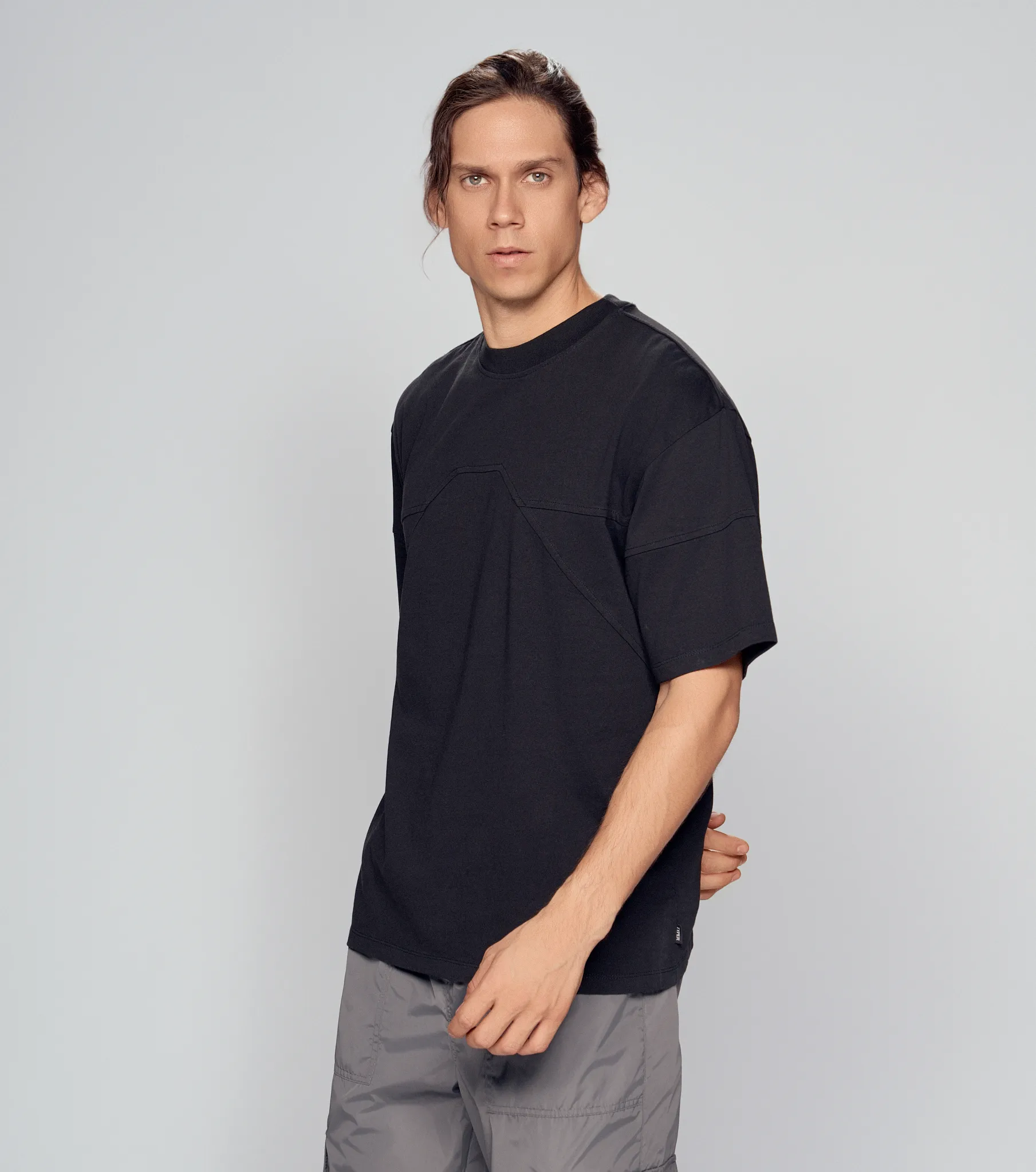 Marcelo T Shirt Oversize Estampada Typer 835281 BL