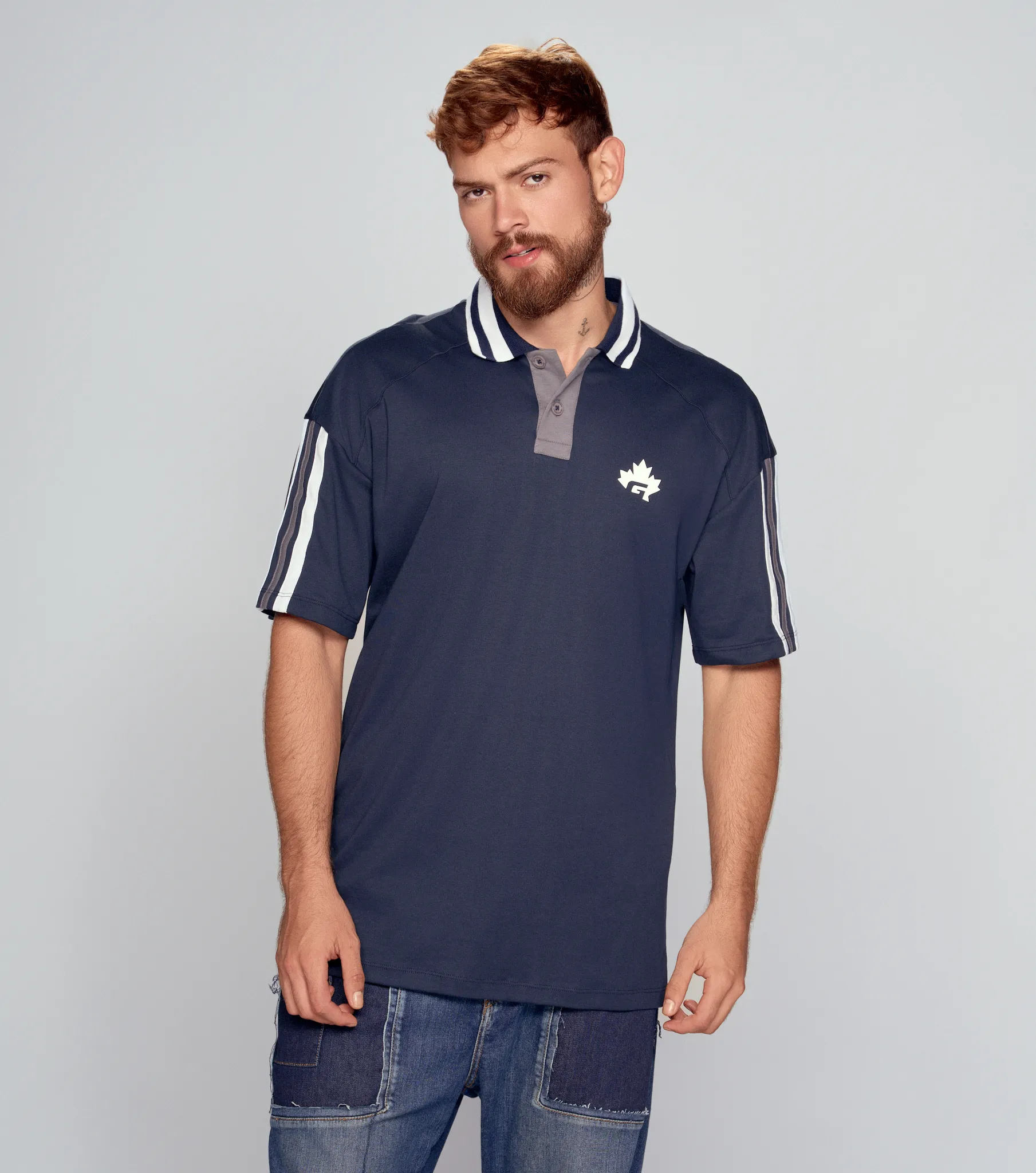 Mika Polo Oversized Masculina Groggy 834757 AO