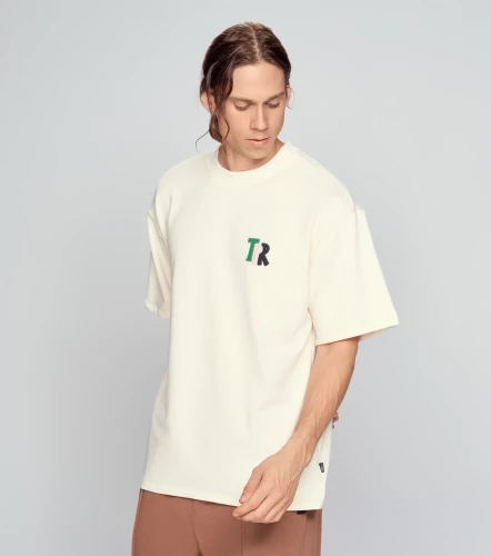 Mike T Shirt Oversized Con Bordado TyperAR