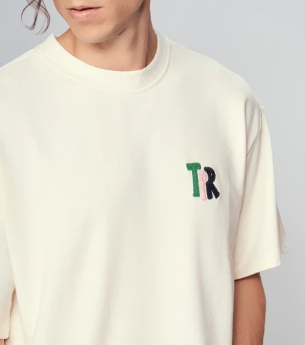 Mike T Shirt Oversized Con Bordado TyperAR