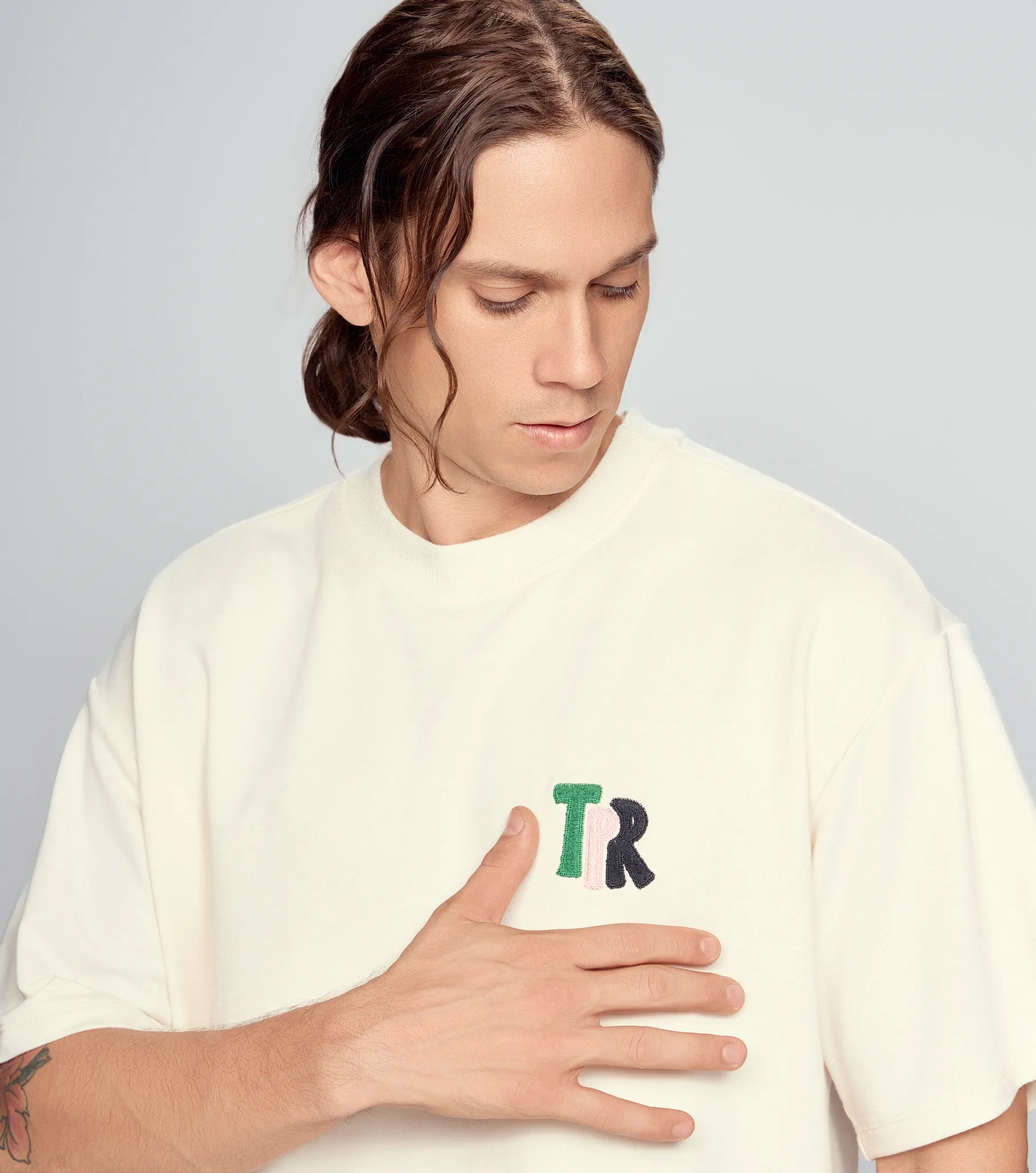 Mike T Shirt Oversized Con Bordado Typer 835664 