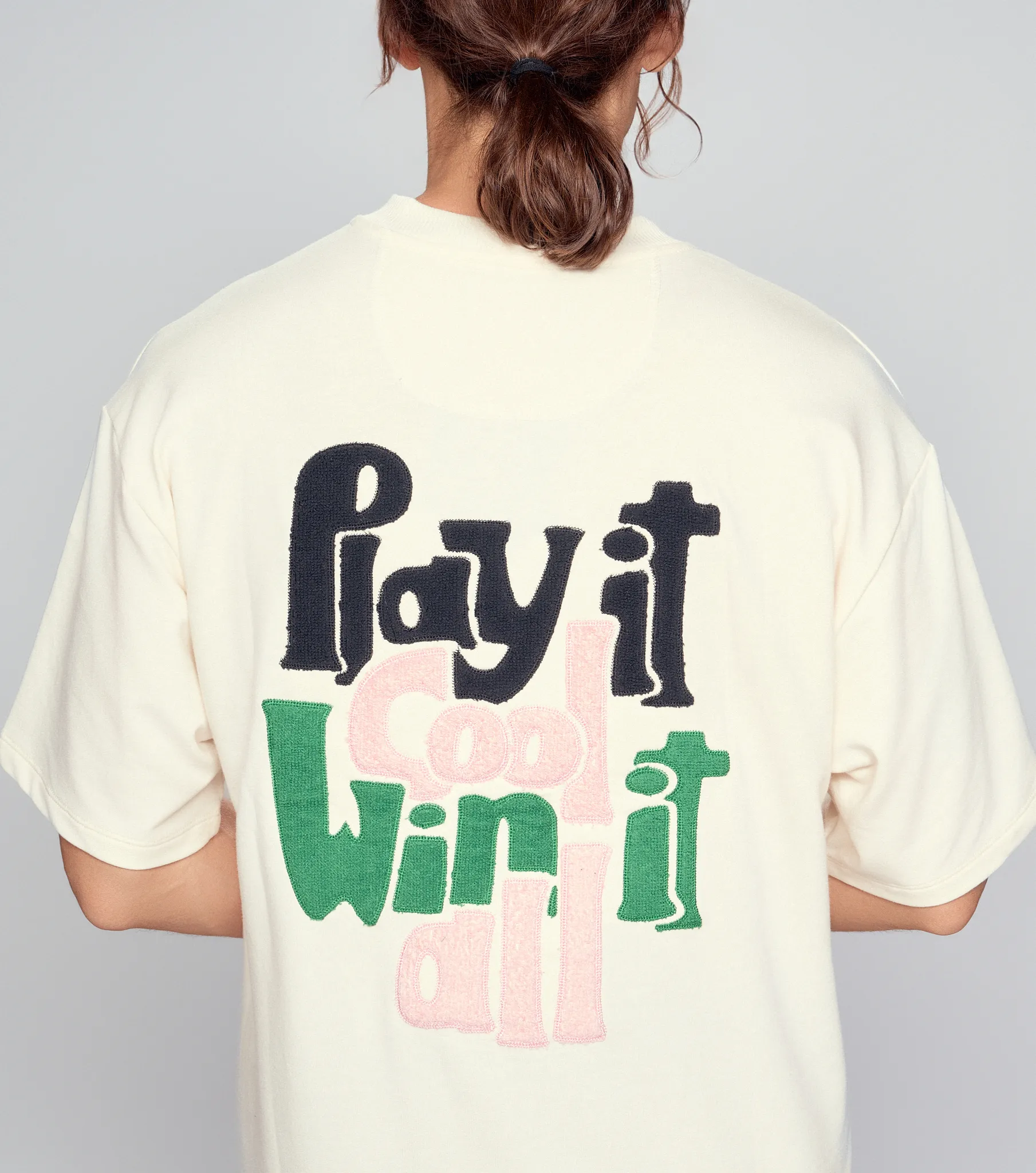 Mike T Shirt Oversized Con Bordado Typer 835664 AR