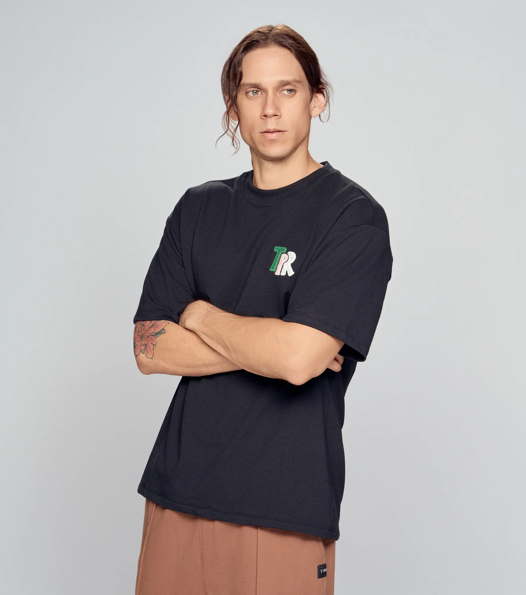 Mike T Shirt Oversized Con Bordado TyperNG