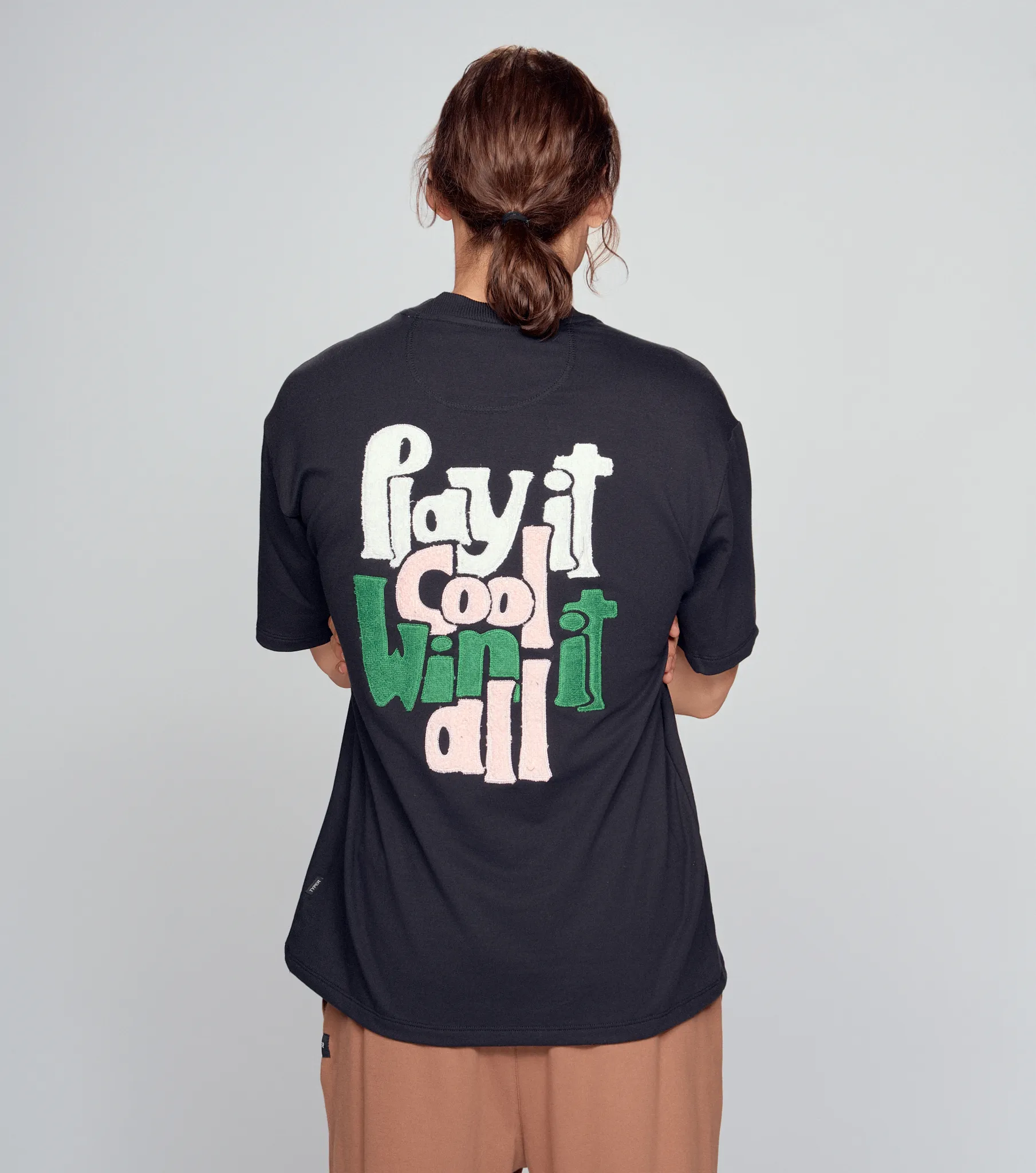 Mike T Shirt Oversized Con Bordado TyperNG