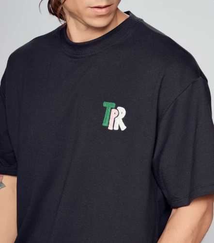 Mike T Shirt Oversized Con Bordado TyperNG