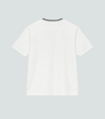 Niall T Shirt Oversise Bordada Con Cuello Tejido TyperAR