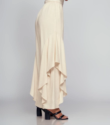 Pantalon Unicolor Con Diseno Hoja En Costado DerekKQ