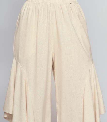 Pantalon Unicolor Con Diseno Hoja En Costado DerekKQ