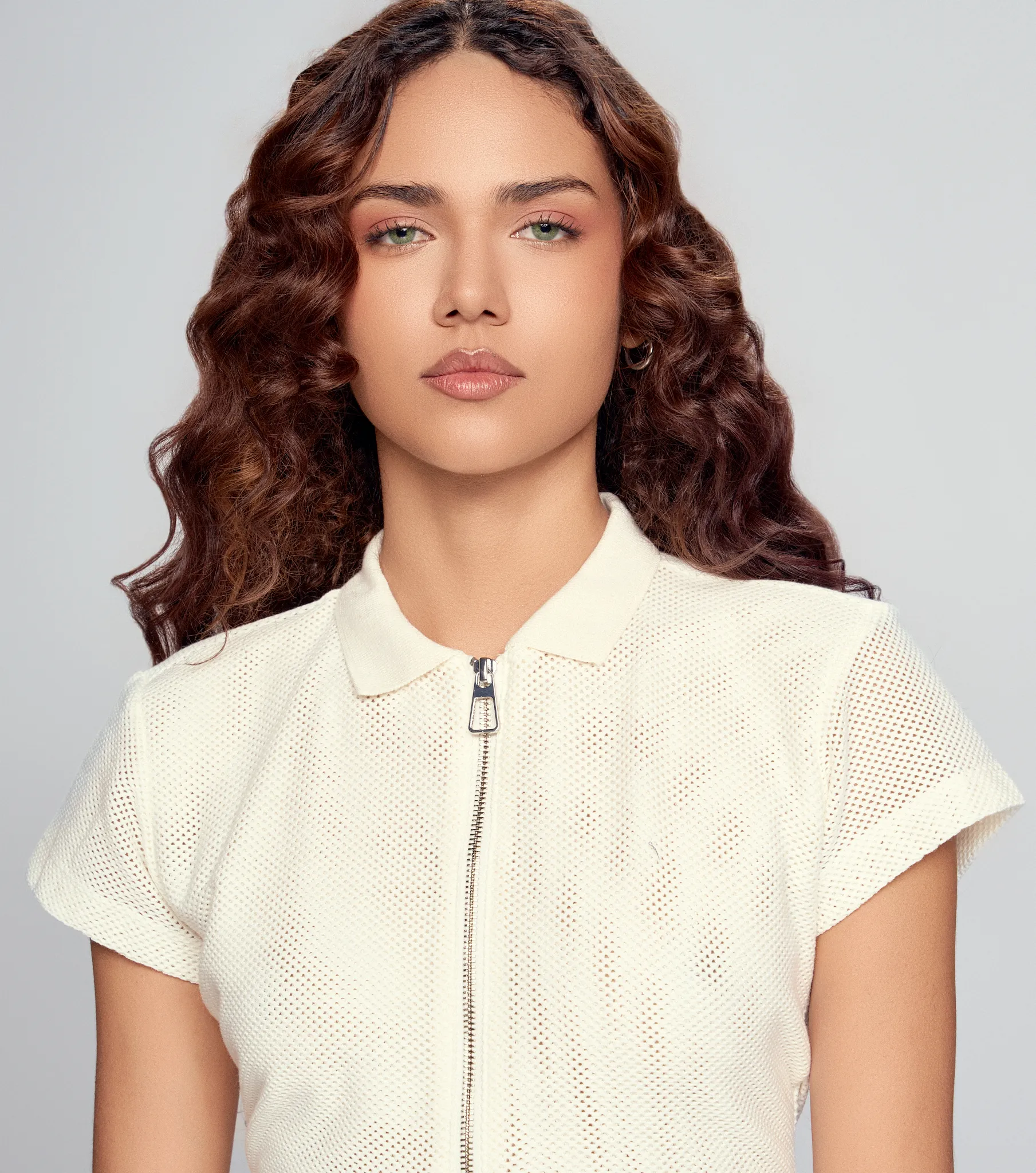 Pepper Blusa Slim Texturizada Con Cremallera Typer 835268 