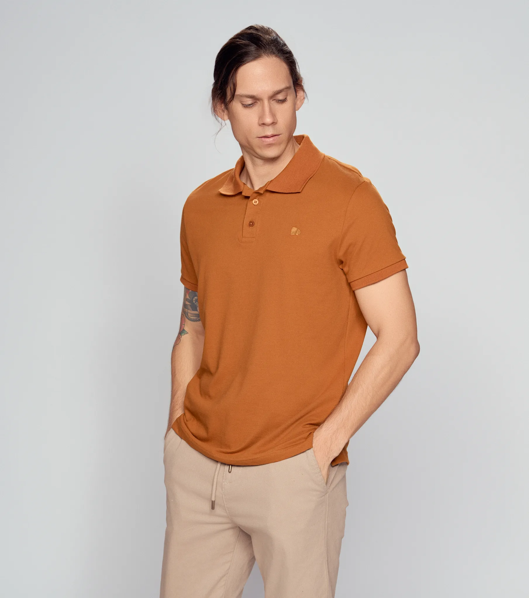 Polo Americanino Mc Slim Indio Apliq 130739 AM