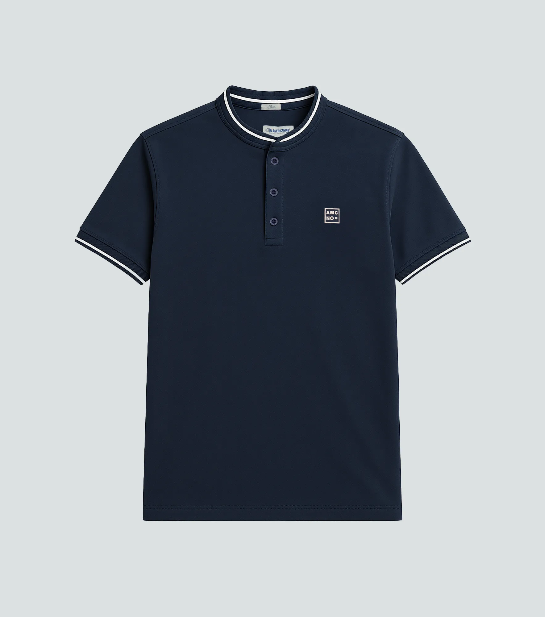 Polo Americanino Mc Slim Indio Apliq 130746 AZ