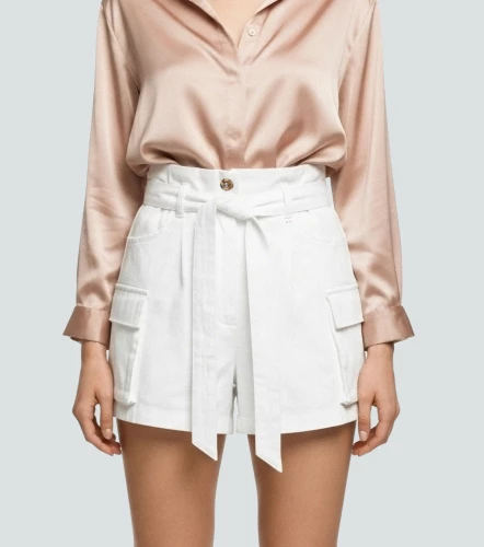 Short Para Mujer Tipo Cargo Unicolor Ivonne DerekAR