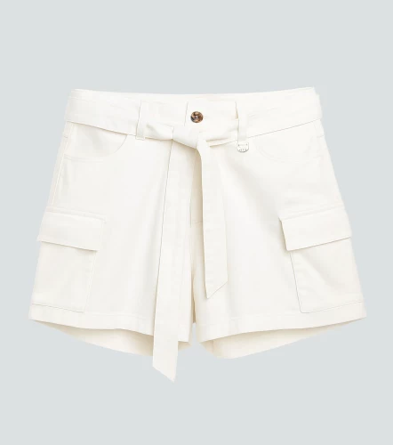 Short Para Mujer Tipo Cargo Unicolor Ivonne DerekAR