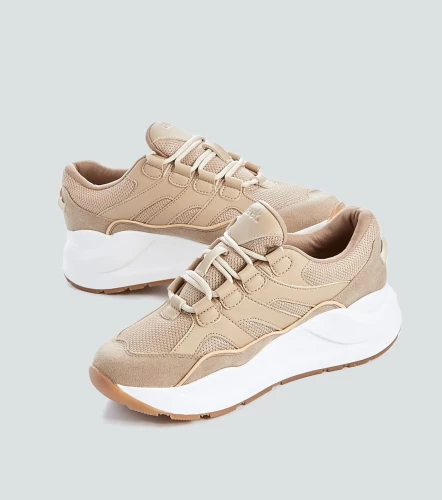 Tenis Para Mujer Karol Combinado Con Cordones DerekKQ