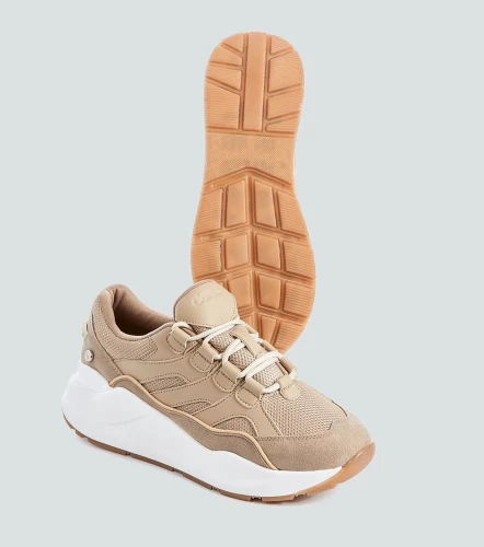 Tenis Para Mujer Karol Combinado Con Cordones DerekKQ