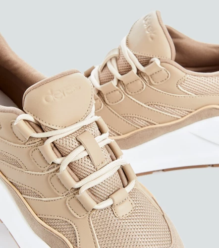 Tenis Para Mujer Karol Combinado Con Cordones DerekKQ