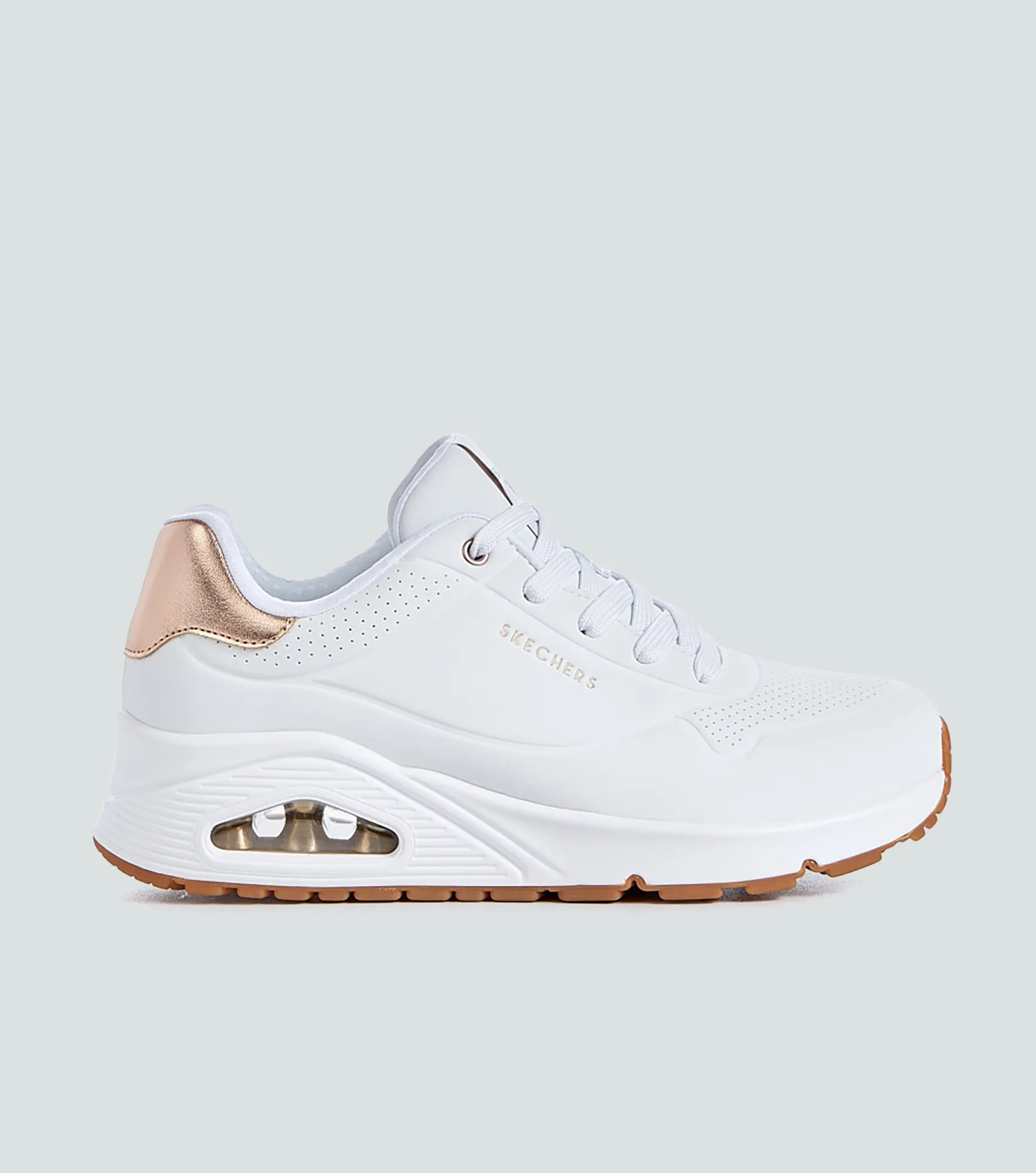 Tenis Skechers Duraleather Metallic HeelBL